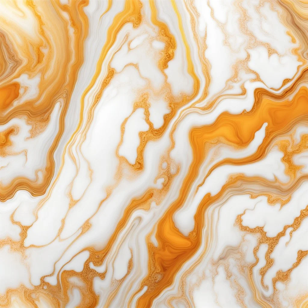 Hyper Realistic White, Yellow, Golden & Orange Marble Texture