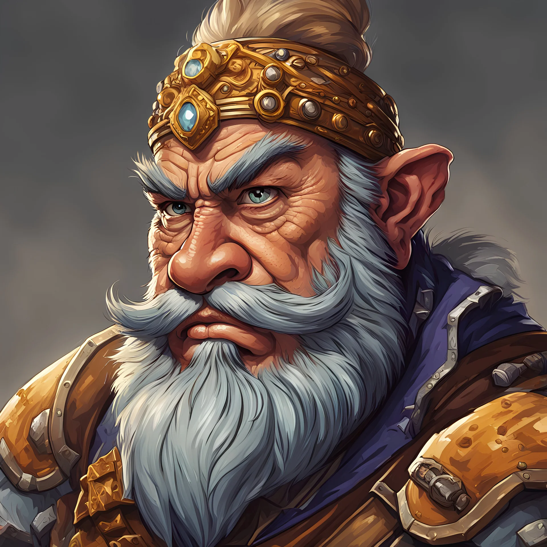 dnd, portrait of topaz dwarf