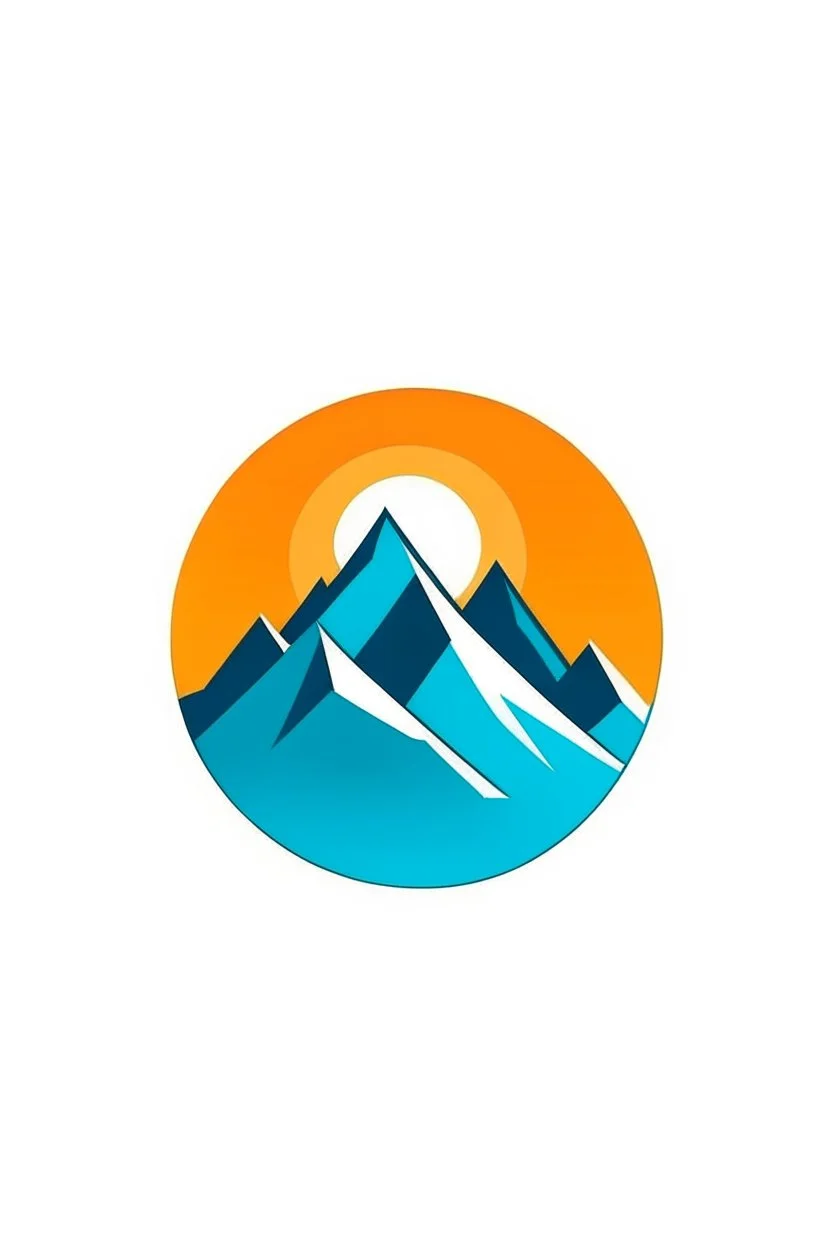 The logo consists of educational and combined with mountains in a simple way and attractive colors