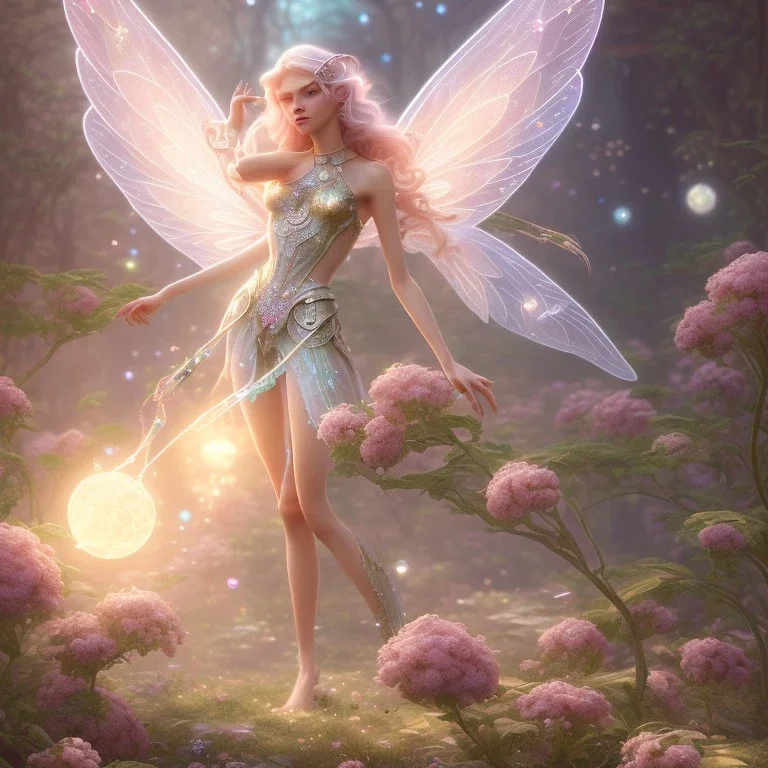 subtle transparent fairy in a galactic ambiance, delicate colors, in the foreground, full of details, smooth，soft light atmosphere, light effect，vaporwave colorful, concept art, smooth, extremely sharp detail, finely tuned detail, ultra high definition, 8 k, unreal engine 5, ultra sharp focus