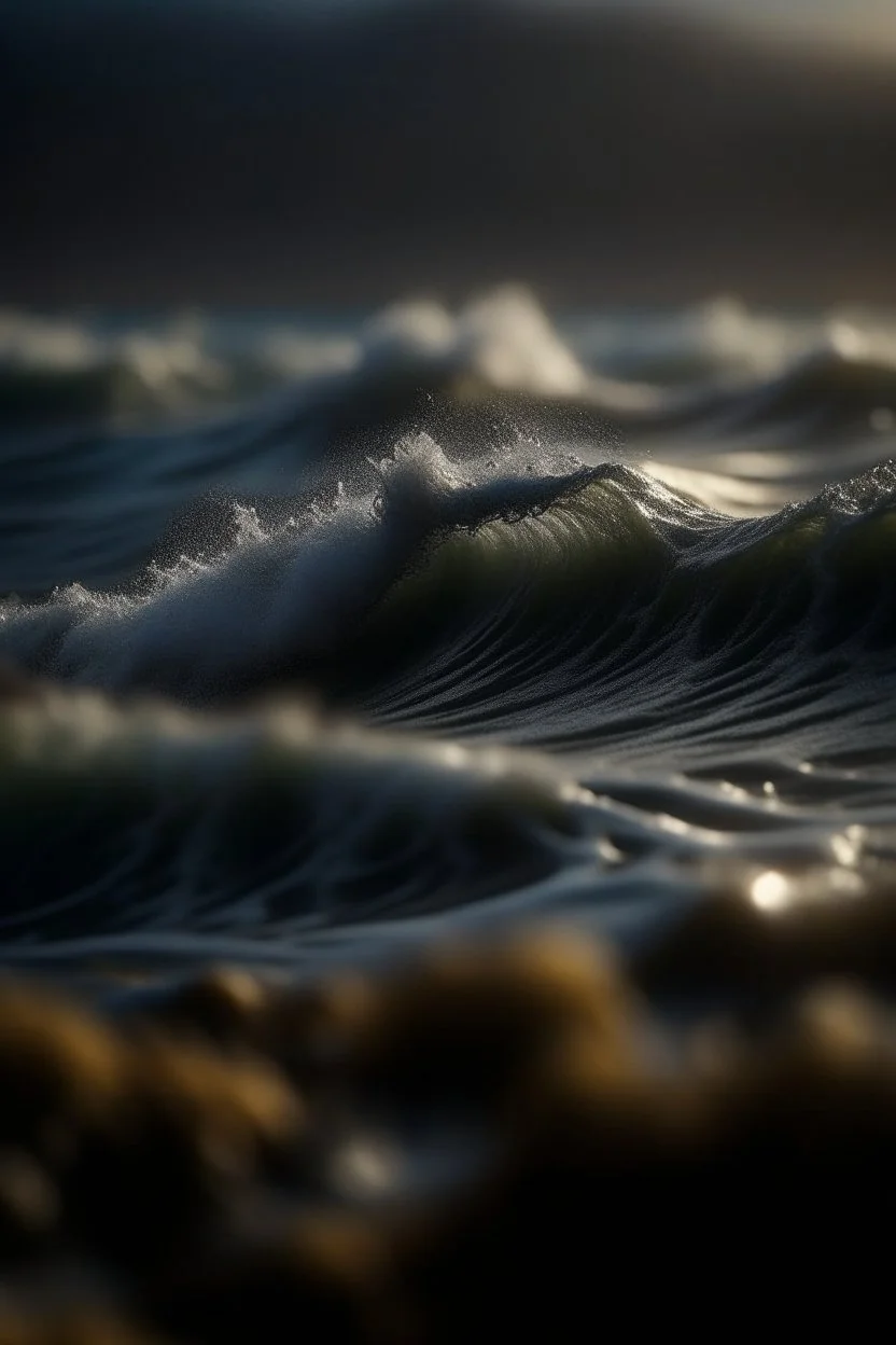 waves like birds,shot on Hasselblad h6d-400c, zeiss prime lens, bokeh like f/0.8, tilt-shift lens 8k, high detail, smooth render, down-light, unreal engine, prize winning