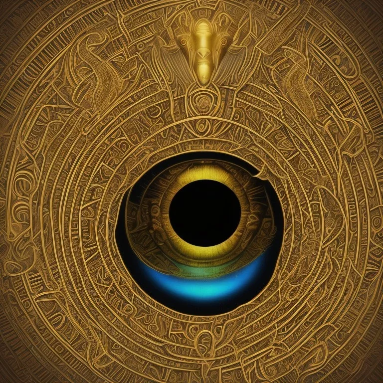 Œil egyptien horus symbole Fibonacci