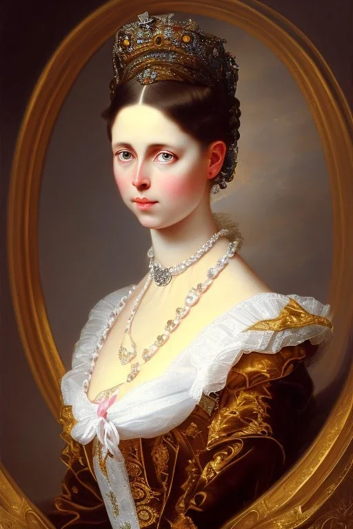 Elisabeth of Austria by Franz Xaver Winterhalter .Cat