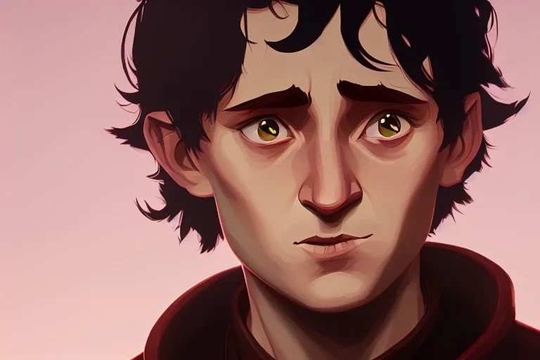 Portrait of Frodo by Jake Bartok