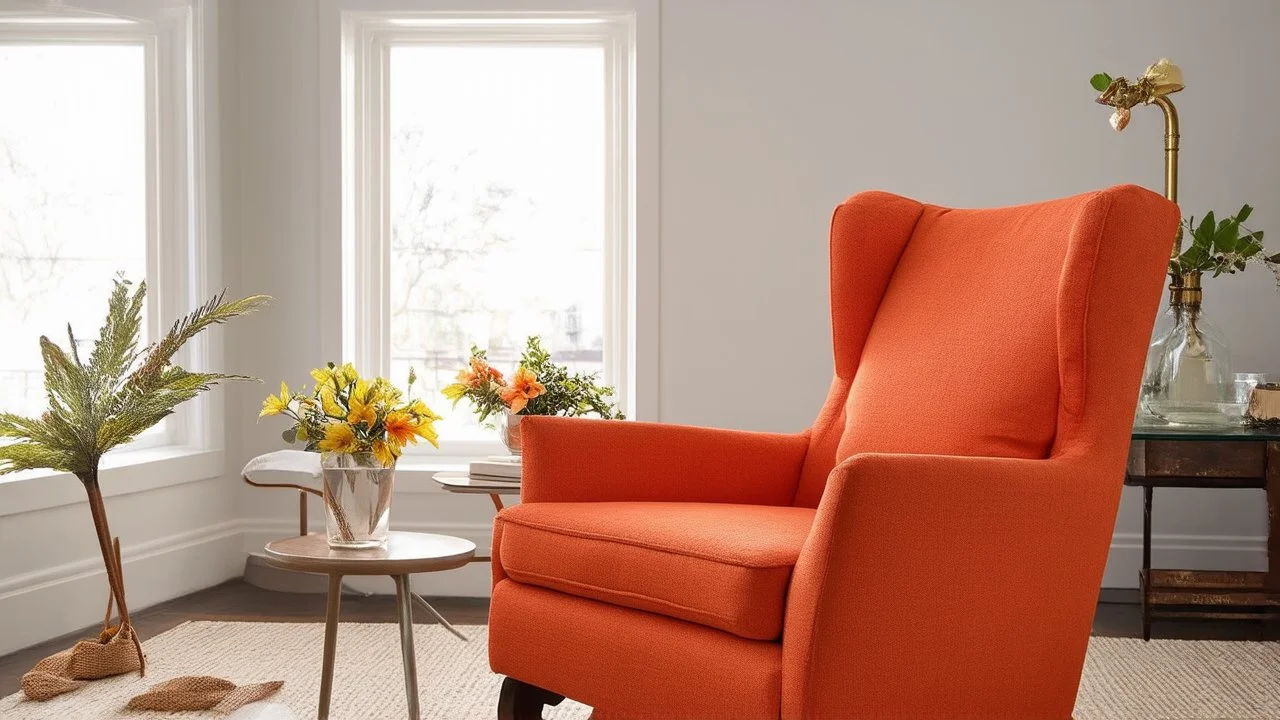 Lively, Sunset Orange, Chair