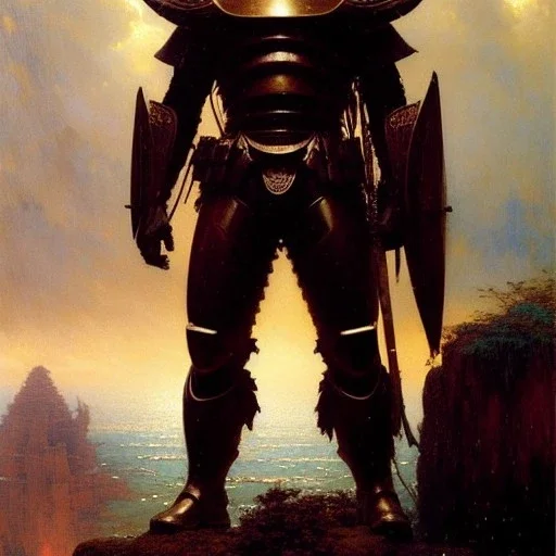 portrait of 'Briareos - Appleseed Alpha',ancient japanese armor, painting by gaston bussiere, greg rutkowski, yoji shinkawa, yoshitaka amano, tsutomu nihei, donato giancola, tim hildebrandt, evan lee,oil on canvas, cinematic composition, extreme detail,fit full head inside picture,16k