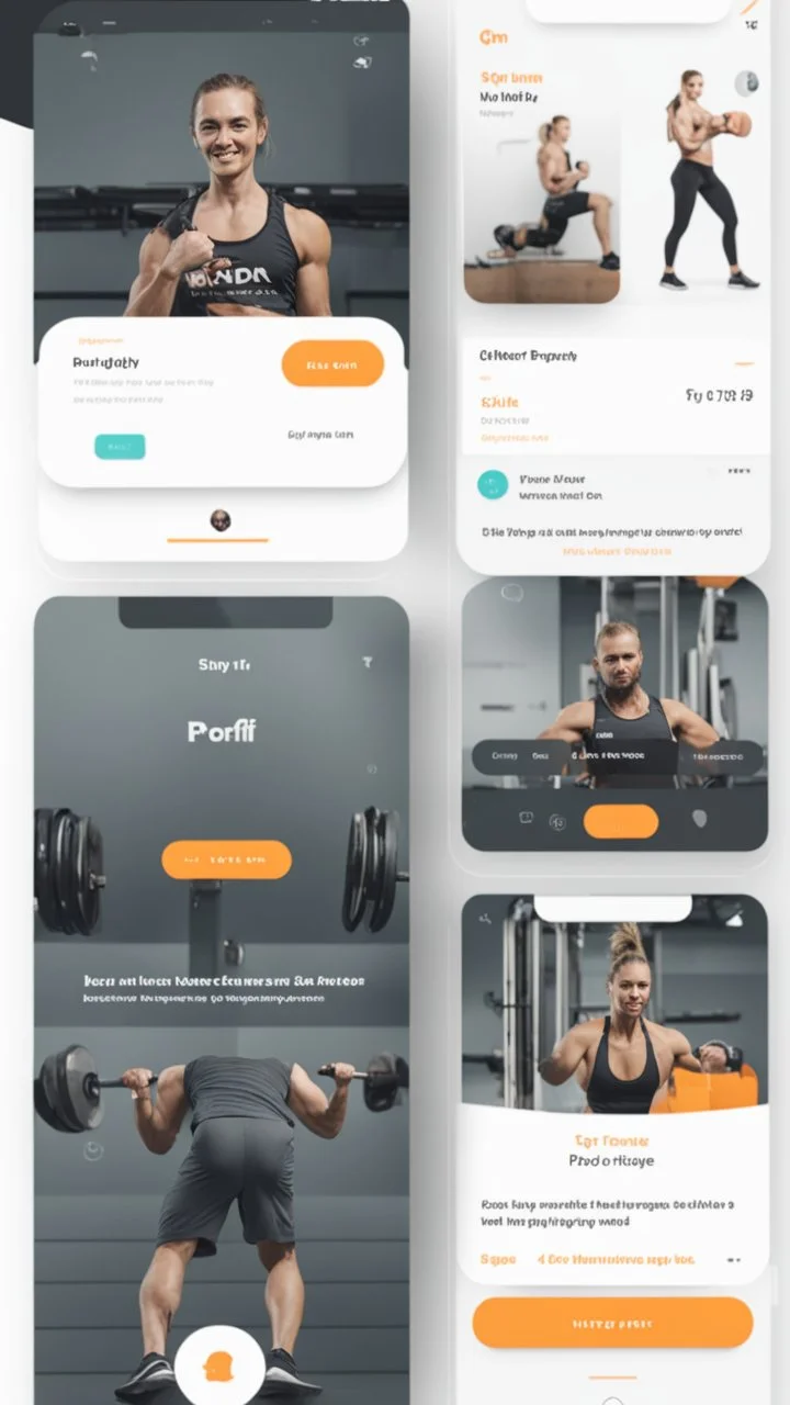 profil page for gym app