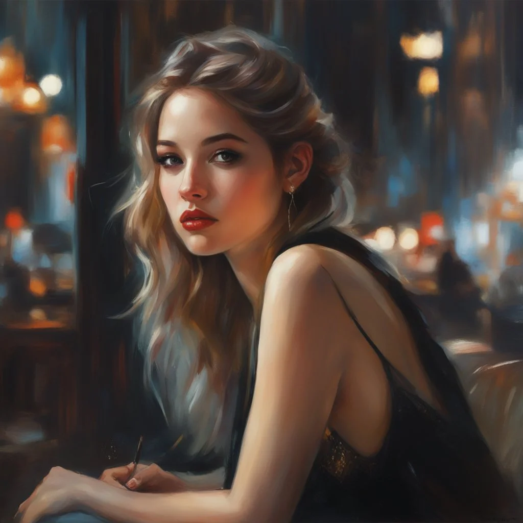 NFT, HD, Hyper-detailed, Photography of my beautiful young girlfriend. trendy art ,art style by Robert Erod and Fabian Perez, abstract, art by Ross Tran style reminiscent of illustrative books, digital art,