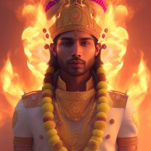 portrait of beautifull cute indian man set in fire, cinematic lighting, photorealistic, ornate, intricate, realistic, detailed, volumetric light and shadow, hyper HD, octane render, unreal engine insanely detailed and intricate, hypermaximalist, elegant, ornate, hyper-realistic, super detailed --v 4