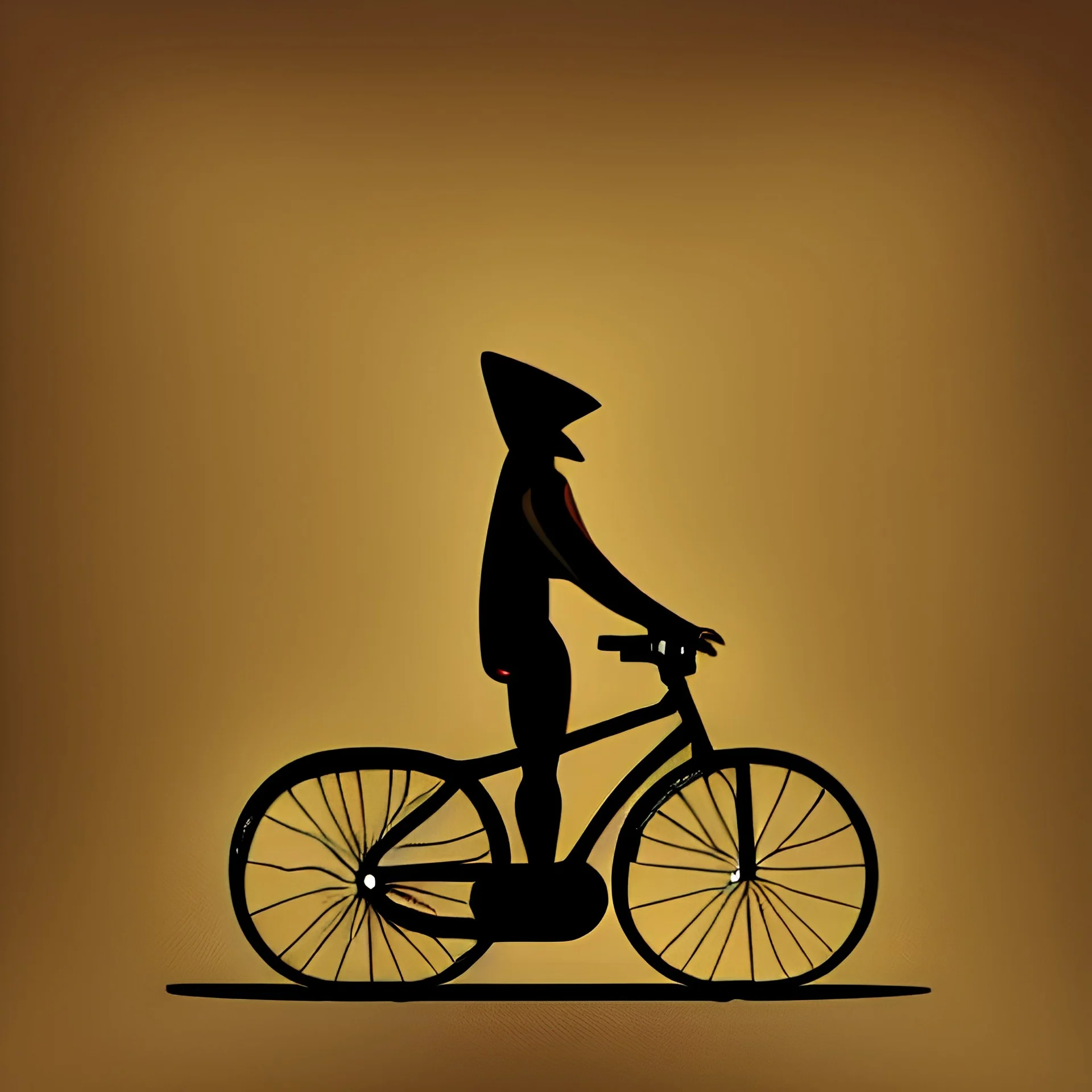 Man on a bike, concept art, vector, line art, smooth, simple, simplicity, symmetry