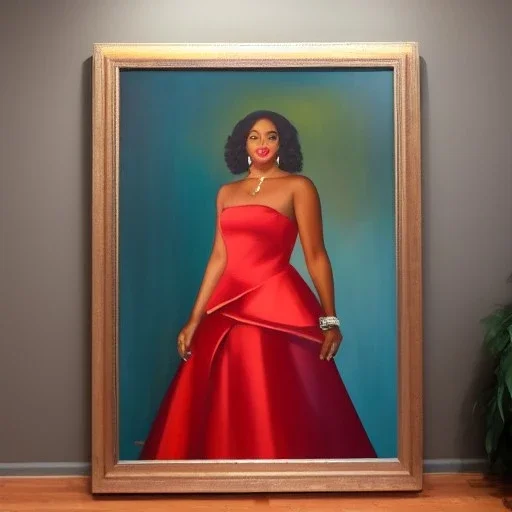 Full body portrait, painting, medium shot lady 3DCorporateMemphis