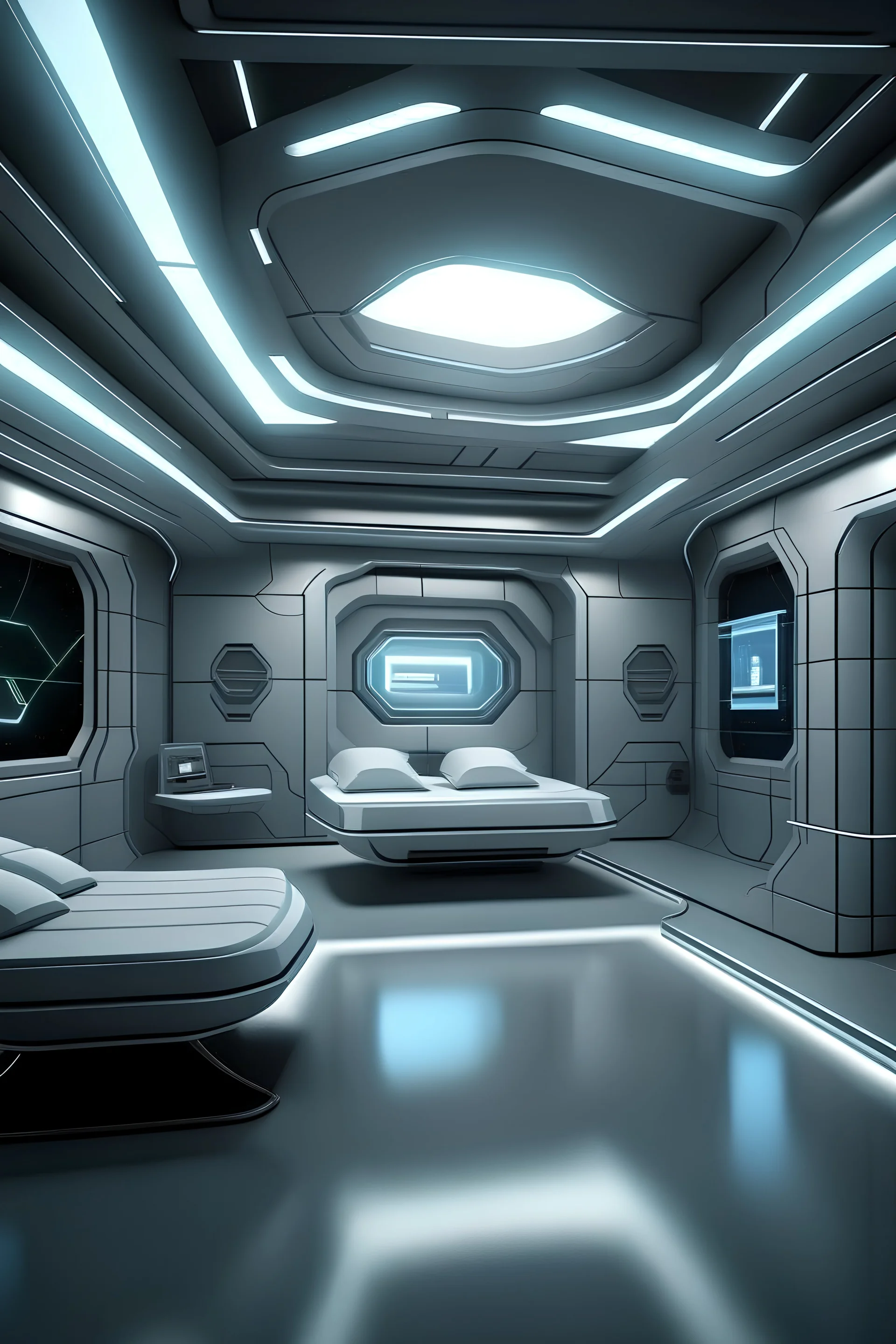 a futuristic room