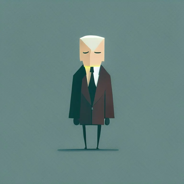 minimalistic character. lawyer