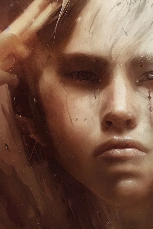 a female portrait, upclose, majestic, flow, illustration, concept art, by Greg Rutkowski, Sung Choi, Mitchell Mohrhauser, Maciej Kuciara, Johnson Ting