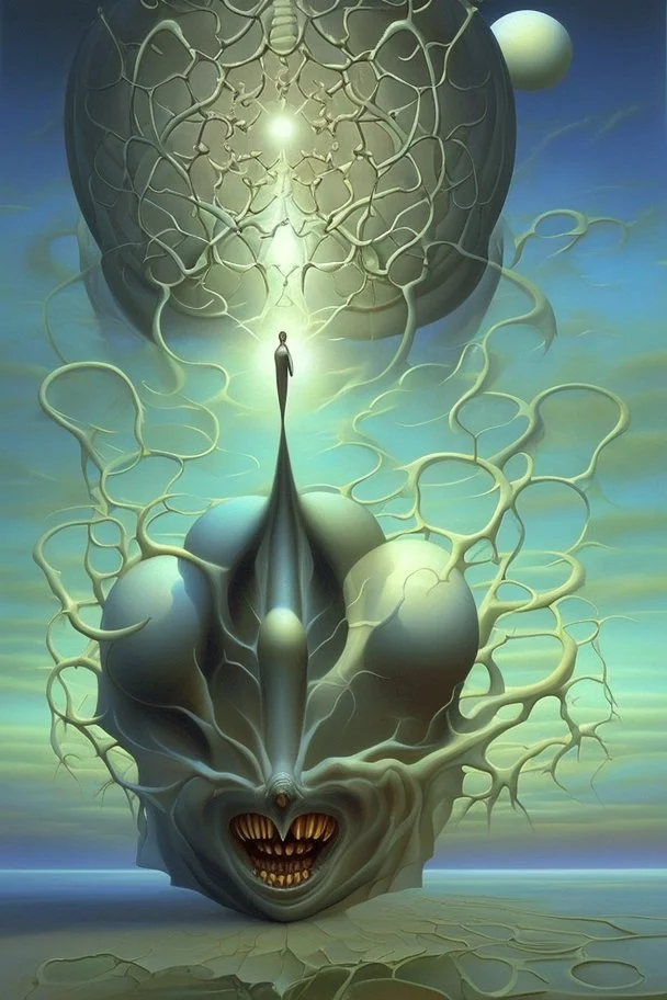 "If you bring forth what is within you, it will save you. If you do not bring forth what is within you, it will destroy you"; surrealism; Vladimir Kush