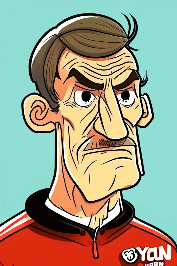 yourgen club German football coach ,cartoon 2d