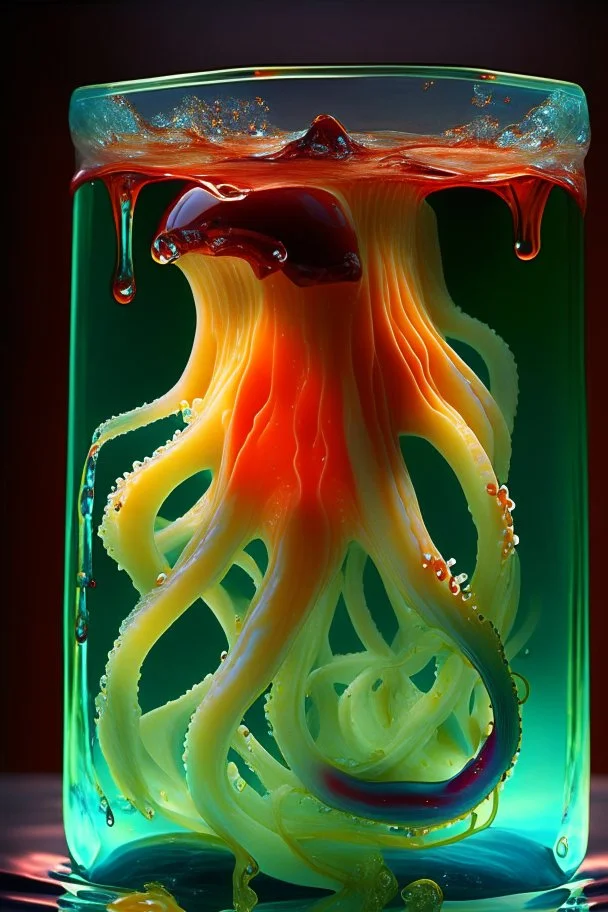 jello-o octopus; magic realism