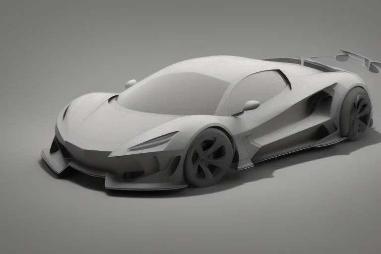 Supercar Vector 3d rendering isolated Vector