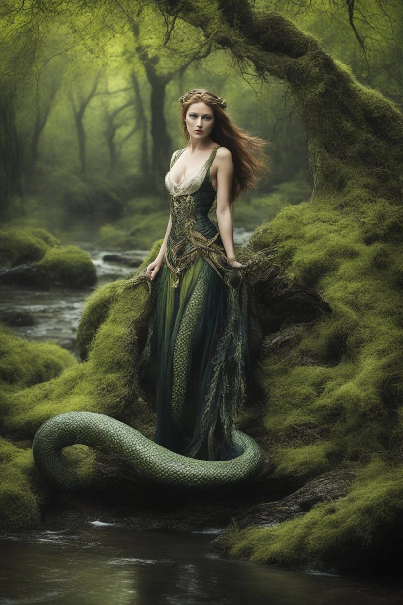 See yon Fiona there with locks like serpents coiled o'er pale shoulders, lashes framing eyes bright and dancing as forest streams. Lass moves with grace that shames the rustling willow, supple and lithe as any doe that hunts my heart's desires. That dark kit clings like a second skin, tracing thighs and swells meant for passionate pursuits! Naught leaves secrets from this shutter-man's gaze, save where shadowed glades whisper pleasures unveiled. Each flex and lunge awakens scents headier than me