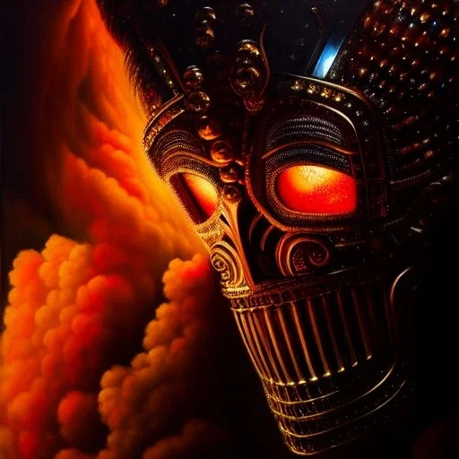 Ultra detailed fullbody Portrait in oil on canvas of ARMAGEDDON with Armor,intense stare,extremely detailed digital painting, extremely detailed face,crystal clear Big eyes, mystical colors ,perfectly centered image, perfect composition, rim light, beautiful lighting,masterpiece,8k, stunning scene, raytracing, anatomically correct, in the style of robert e howard and Ken Kelley and Ohrai Noriyoshi and Simon Bisley and tomzj1