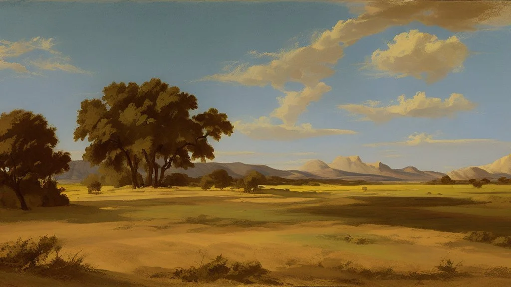 texas landscape by poussin