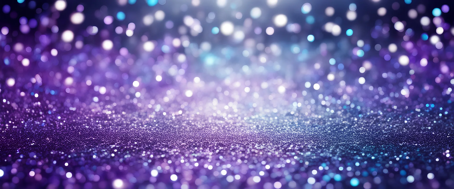 abstract glitter silver, purple, blue lights background. de-focused. banner