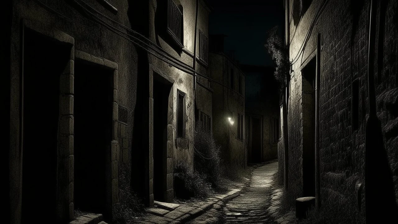 In this dark and deserted chapter, the small town comes to life with colors of mystery and fear. The narrow streets are devoid of life, where old and abandoned buildings stand as witnesses to the passage of time. The moonlight reflects off the stone paths, highlighting the long shadows that form eerie patterns on the worn walls. Sam and Lily wander through the dark night, the silence filled with anticipation and tension. Abandoned places are a site of legends and fairy tales, where the echoes