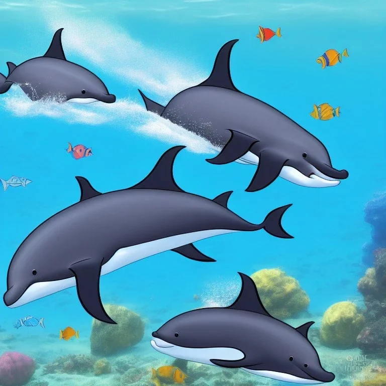 animated dolfins