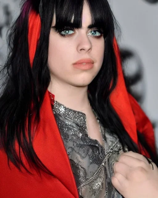 Billie Eilish, full body, on the bed, in my underwear, pale skin, high detail, realistic, 8k, not to be distinguished from a photo, identical pupils