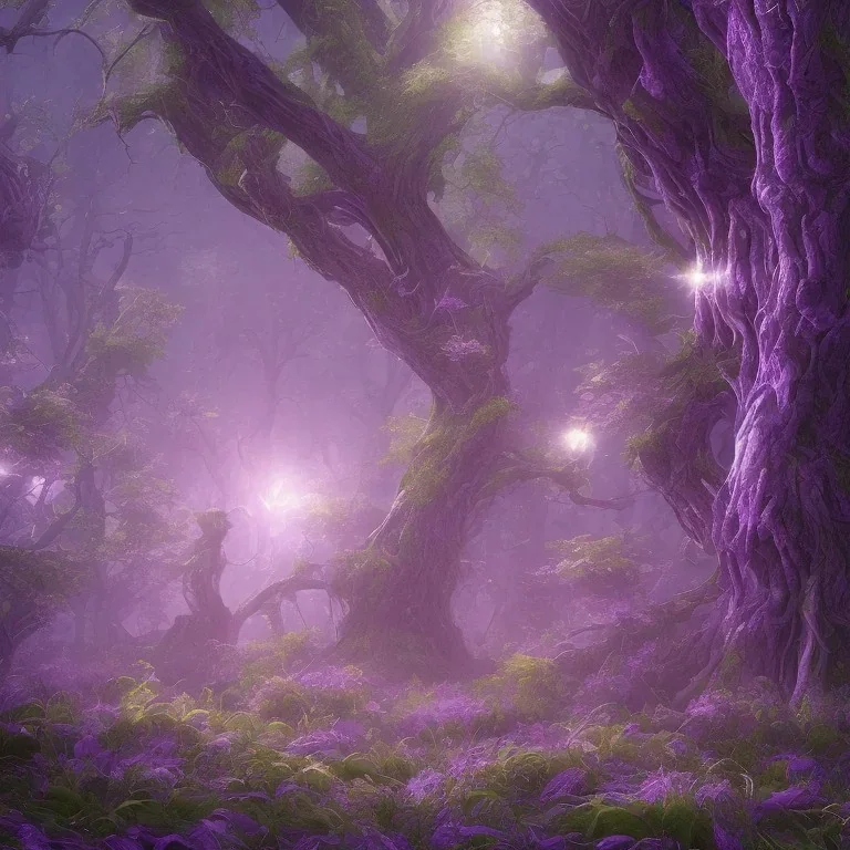 purple Alien forest