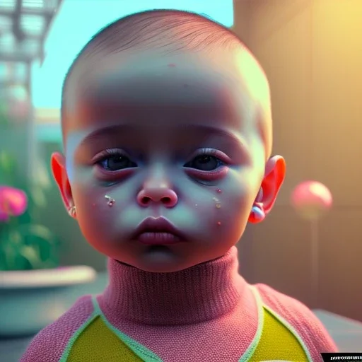 Gaspar noe toddler, full body, hyper realistic, 8k quality, unreal engine 5