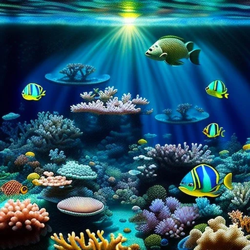 Great Barrier Reef, Australia,extremely detailed digital painting, high resolution,8k, realistic, beautiful, volumetric lighting, mystical colors ,perfectly centered image, perfect composition, rim light, beautiful lighting,masterpiece, stunning scene, raytracing, anatomically correct, in the style Van Gogh and robert e howard and Ken Kelley and Ohrai Noriyoshi and Simon Bisley and tomzj1.