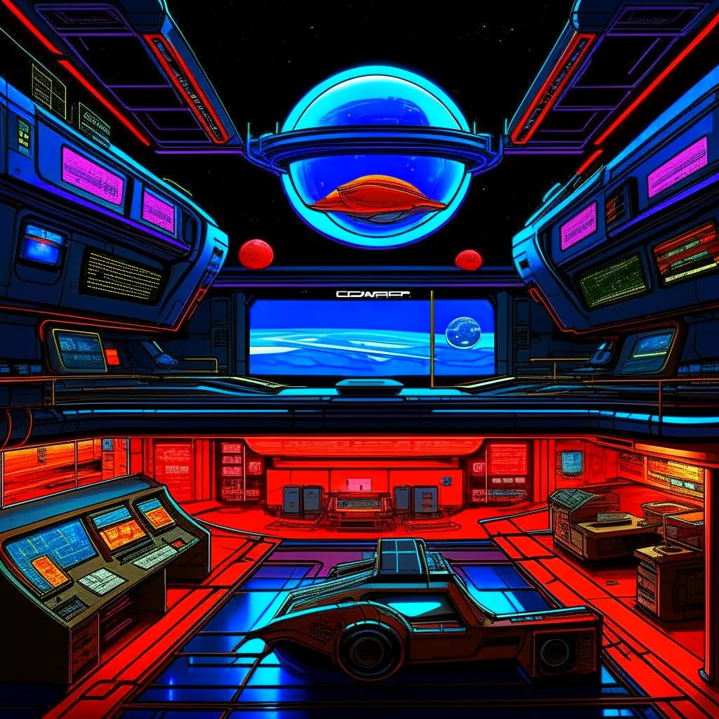 cyberpunk retro capital futuristic for comics