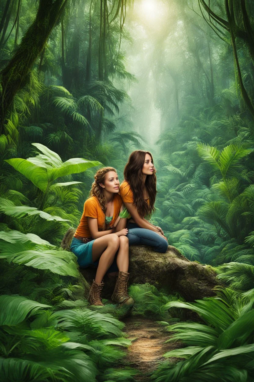 Deep within the lush and untamed jungle, Megan and Riley forged an unlikely bond. Their friendship had blossomed in the wild, where societal expectations held no power. Megan, with her adventurous spirit, saw beyond Riley's nerdy exterior, and Riley, grateful for Megan's acceptance, harbored a secret desire for something more. As they ventured deeper into the jungle, the air thick with humidity and mystery, Megan's journey took an unexpected turn. She stumbled upon a mystical artifact known as t