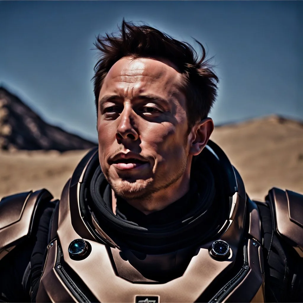 Elon Musk in Dune, Hyper detailed, Realistic, Extreme depth of field, bokeh blur, Alberta all-natural, National Geographic, in the style of candid, imperfection, natural lighting, cinematic, Fuji Film, Anamorphic lens, 2040s, --ar 4:5 --w 150 --style ra