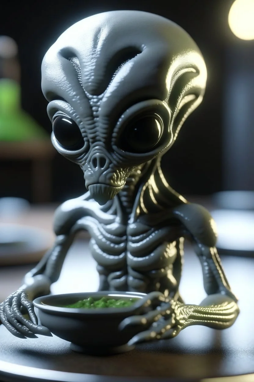 Ceramic alien ,3d 4k octane render, smooth, sharp focus, highly detailed, unreal engine 5,