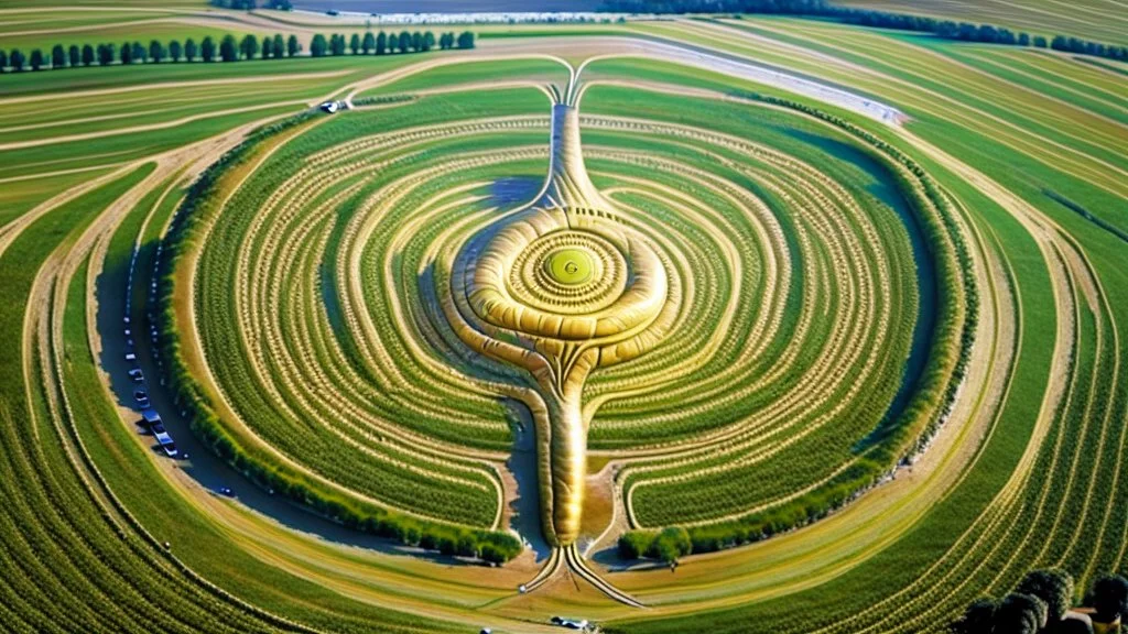 crop circle of a giant penis