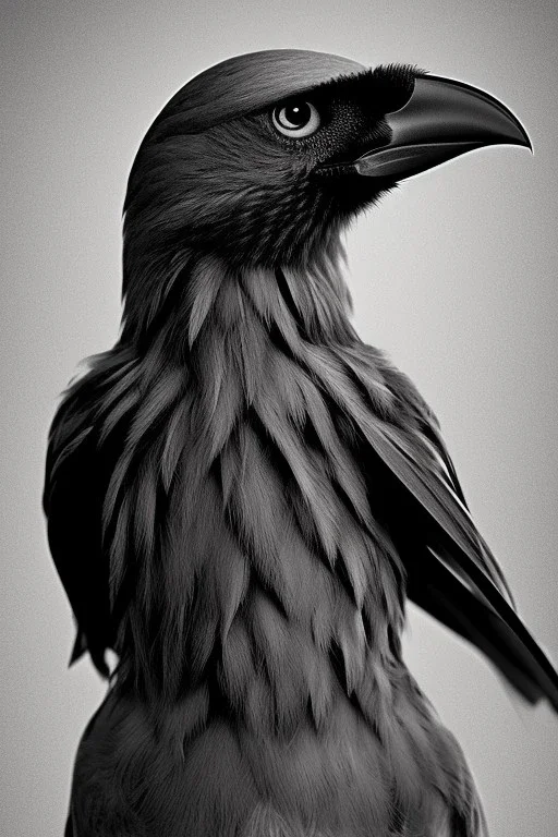 Very evil looking crow