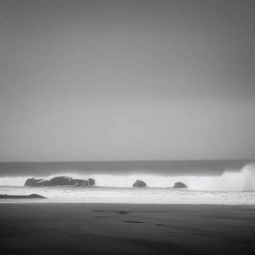 loneliness, emptiness, darkness, remoteness, cliff face on the coastline, storm waves