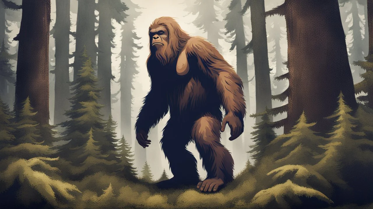 sasquatch in the forest