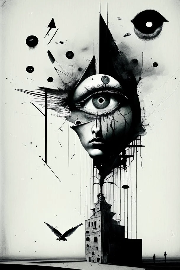 Asynchronicity, neo-surrealism, Dada, ink, and the like.