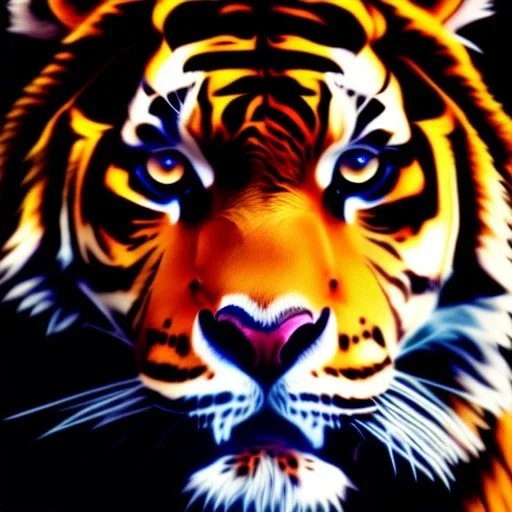 ultra detailed fullbody portrait of beautiful Giant Tiger , extremely detailed digital painting, intrincate, extremely detailed face,crystal clear Big eyes, in the style of wayne reynolds, mystical colors , perfectly centered image, perfect composition, rim light, beautiful lighting,8k, stunning scene, raytracing