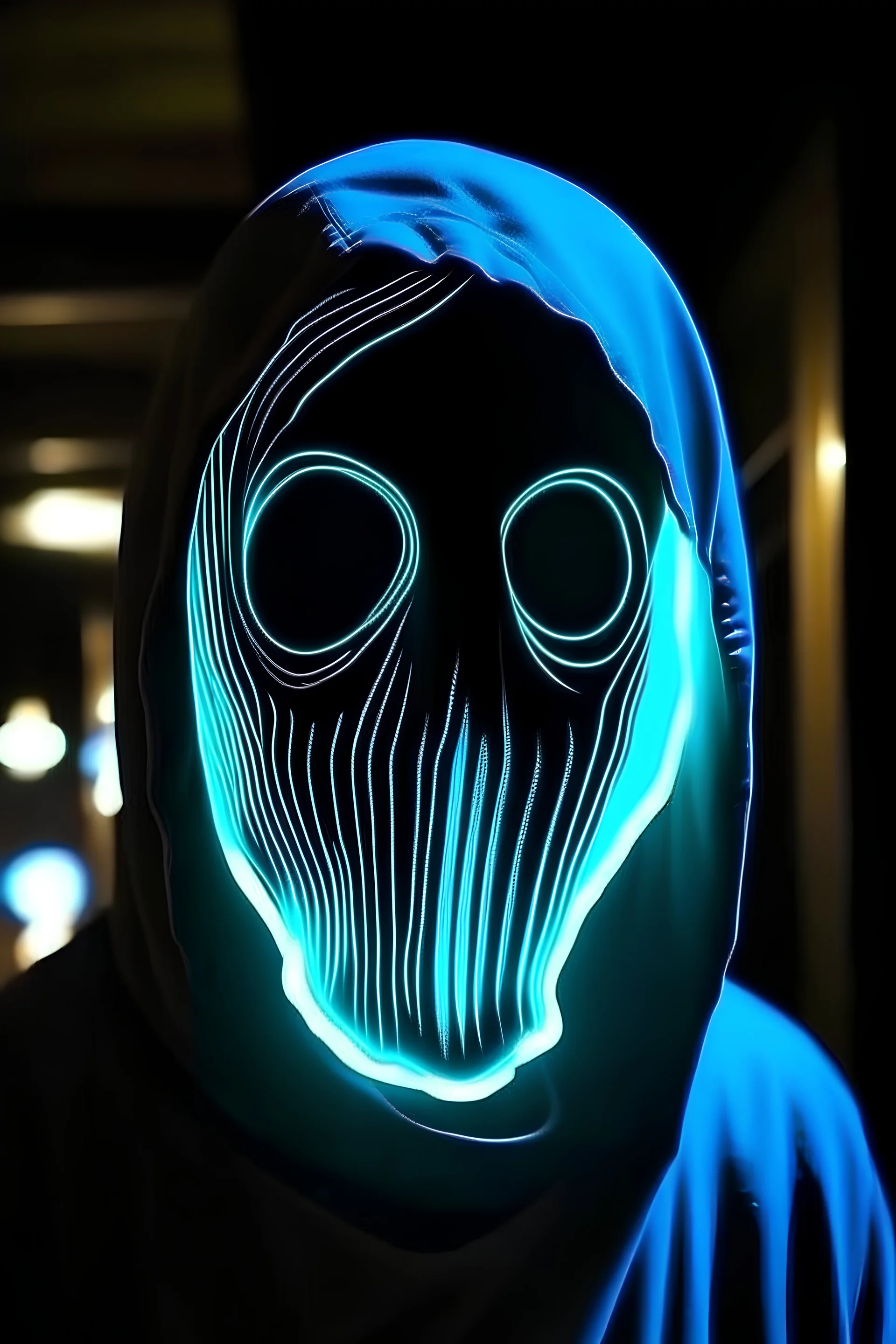 Ghost mask that changes ur voice when u talk on it