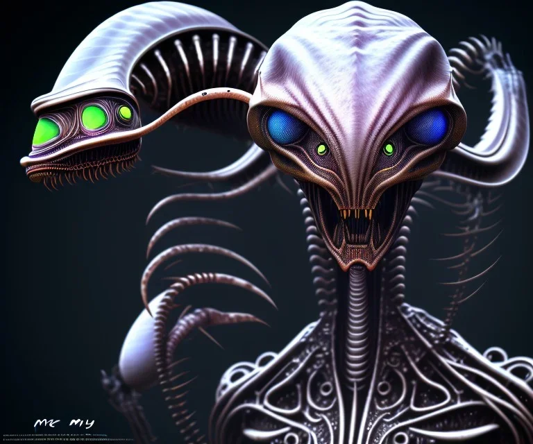 occult alien, 8K, photo realistic, highly detailed