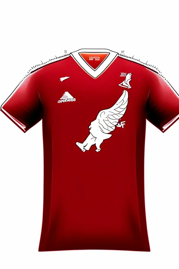 Draw a Liverpool FC T-shirt in 2D