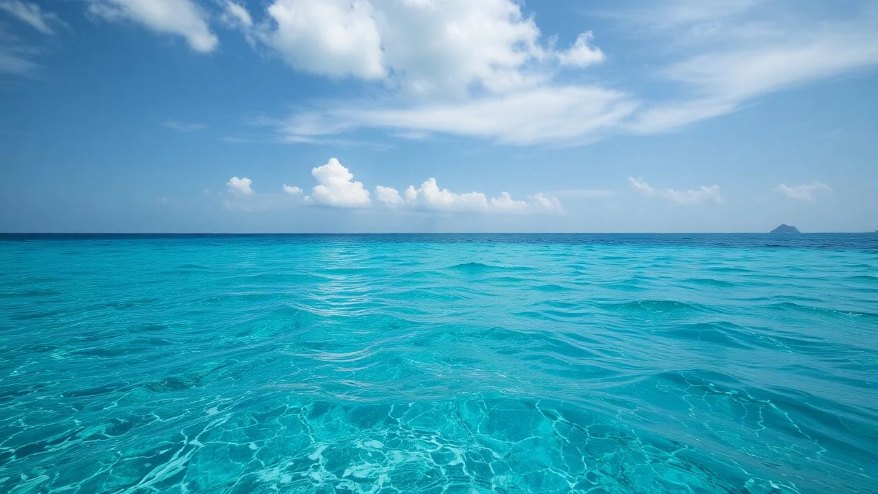 Neverending ocean, of water or other liquid
