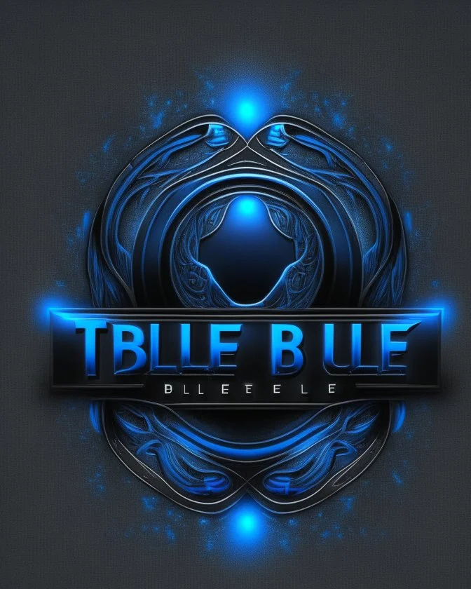 BLEU Theatre team Logo IN black background