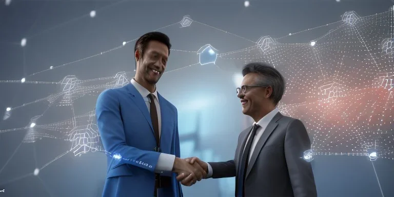 Businessman touching customer global structure networking and data exchanges connection, Digital marketing, Social Media, Communication network, Internet business and social ...