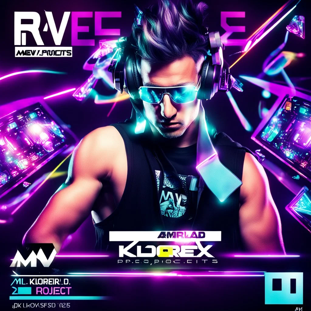 poster for rave project amv overload presents dj klorex