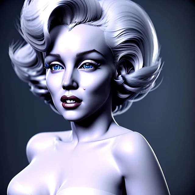 Realistic image portrait, Marylin Monroe, highly detailed, unreal engine 5, ray tracing, RTX, lumen lighting, ultra detail, volumetric lighting, 3d, finely drawn, high definition, high resolution.